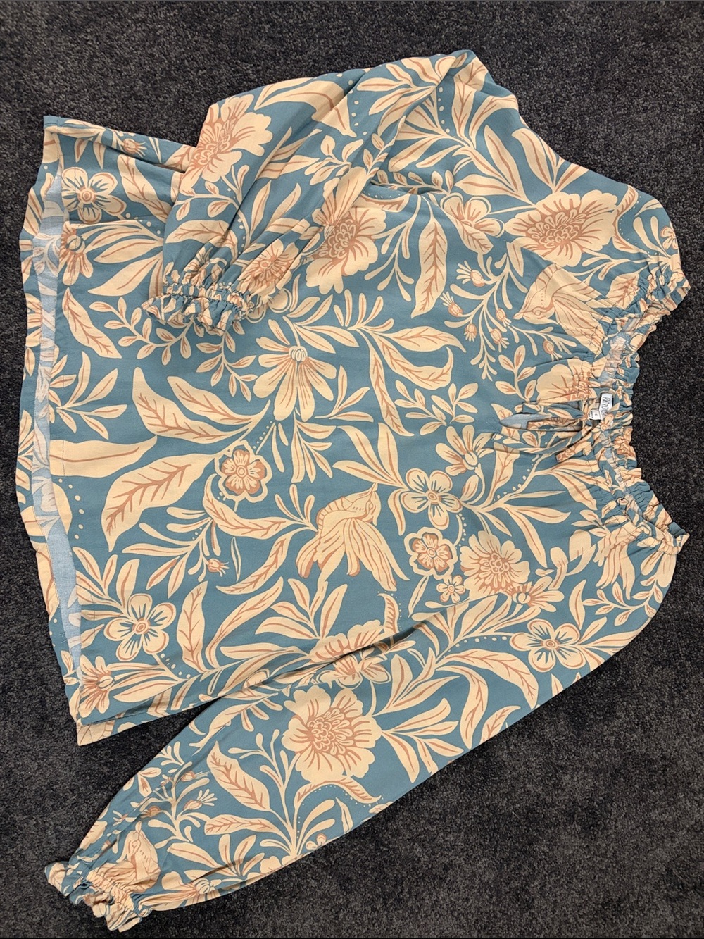 PATRONS OF PEACE - Boho floral long sleeve blouse - Small - Picture 6 of 9